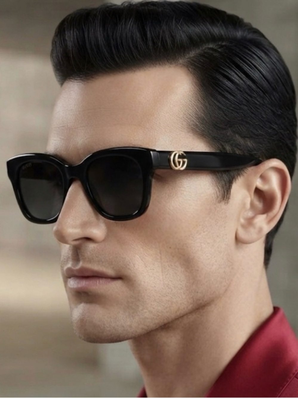 Gucci Unisex Sunglasses Logo Accent